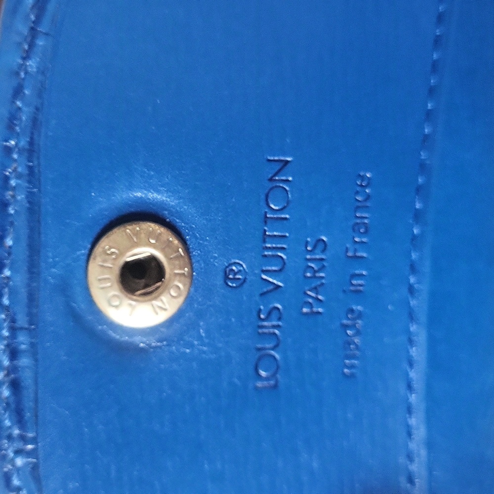 Louis Vuitton Vibrant Blue Epi Leather Coin & Card Holder - Picture 3 of 10